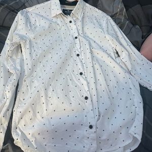 while long sleeve button up Hollister medium